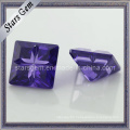 Amethyst Square Shape Special Cut Cubic Zirconia Gemstone